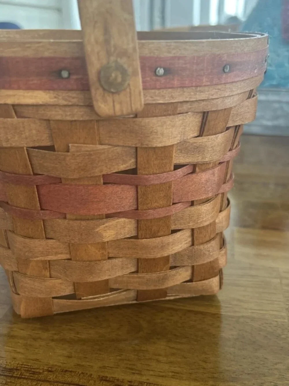 Longaberger Vintage 1988 Christmas Collection Poinsettia Basket